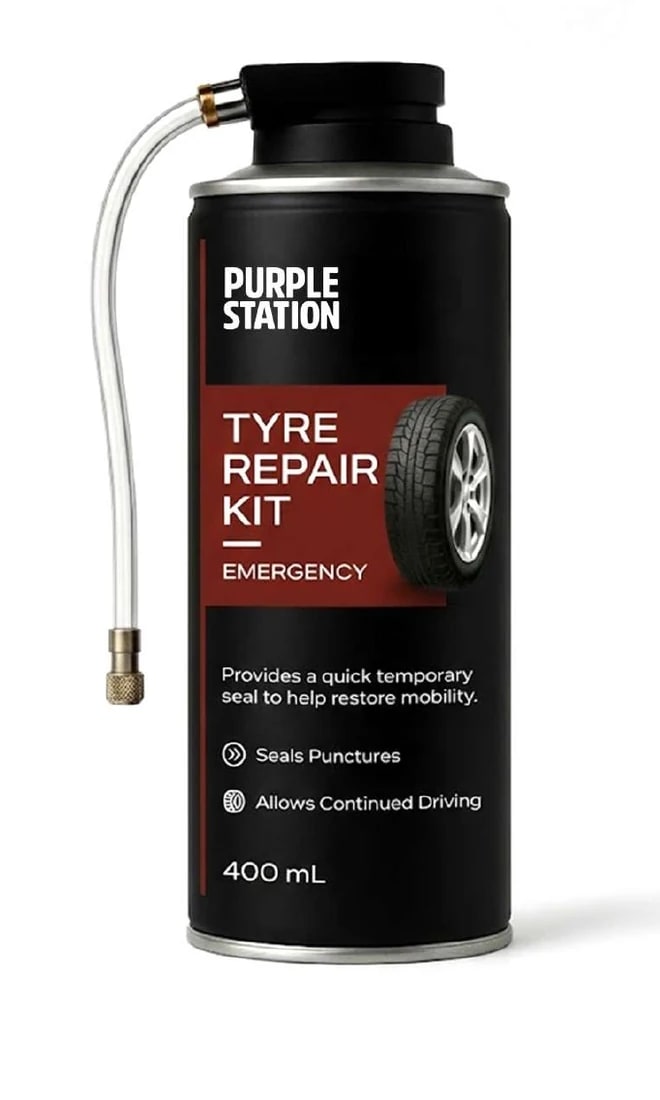 Purple Station Automotive Care Essentials Tyre Repair Kit